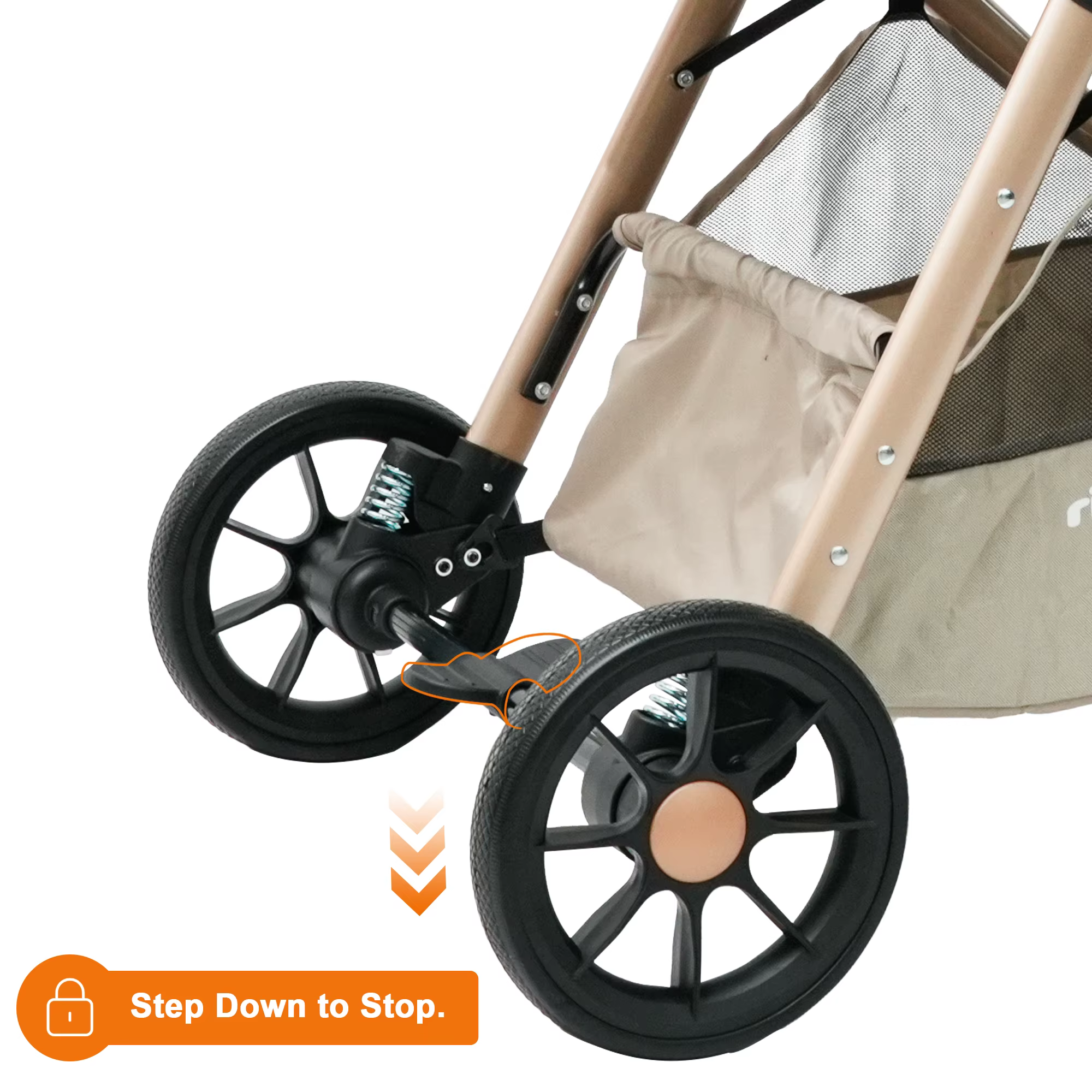 Konvertierbarer Kinderwagen zu Babytragetasche Kompakt Faltbarer Hochlandschafts-Kinderwagen mit Verdeck & Sicherheitsmerkmalen für 0-36 Monate a #5
