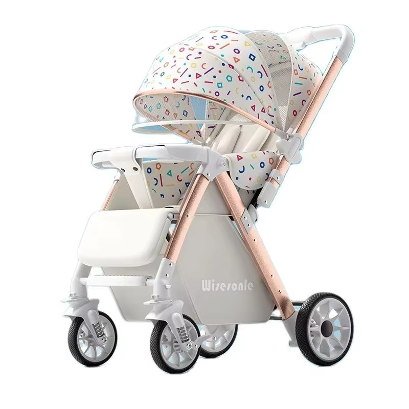 0-6 Jahre alte Kinderwagen können sitzen und liegen hohe Landschaft leichte zusammen klappbare Zwei-Wege-Kinderwagen Kinderwagen